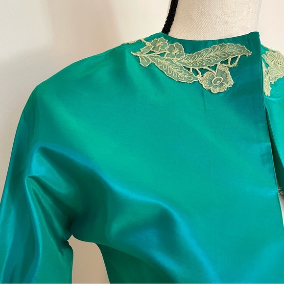 Vintage 50s Silk Bolero Jacket - Picture 3 of 4